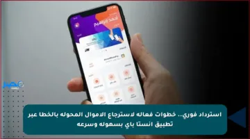 استرداد فوري.. خطوات فعالة لاسترجاع الأموال المحولة بالخطأ عبر تطبيق إنستا باي بسهولة وسرعة